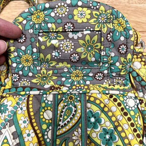 Vera Bradley Green Floral Crossbody Small Purse - Picture 3 of 8